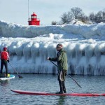 SUP Beachbar am Geierswalder See auch im Winter