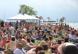 Zuschauer am Surf Worldcup Neusiedlersee