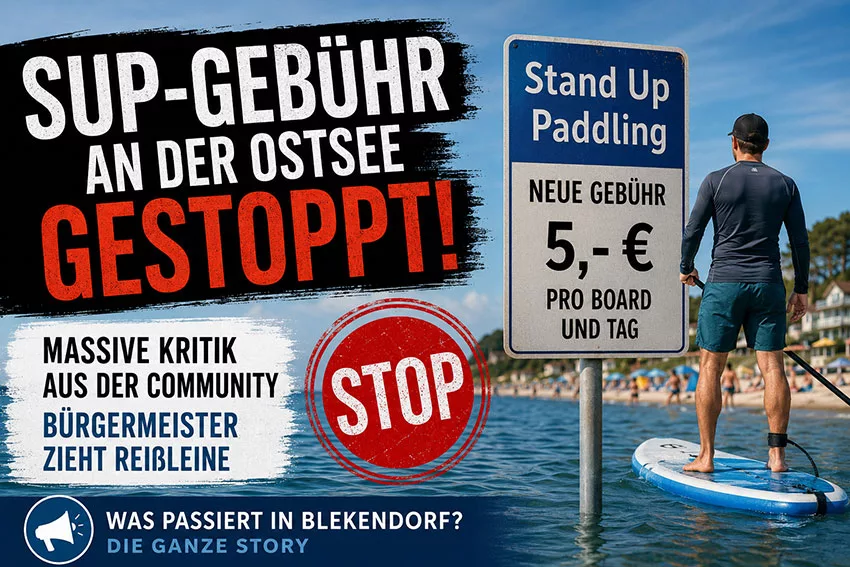 Ostsee-SUP-Gebuehr
